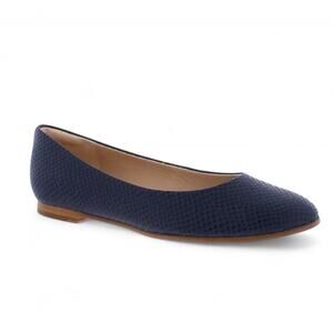 Clarks Grace Piper Ballet Flats Animal Print Navy Blue Womens Size US 8.5M UK 6
